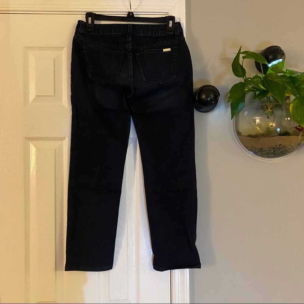 Jennifer Lopez Dark Wash Denim Blue Jean Capris Size 2 Women’s Midrise Crop - Picture 2 of 6